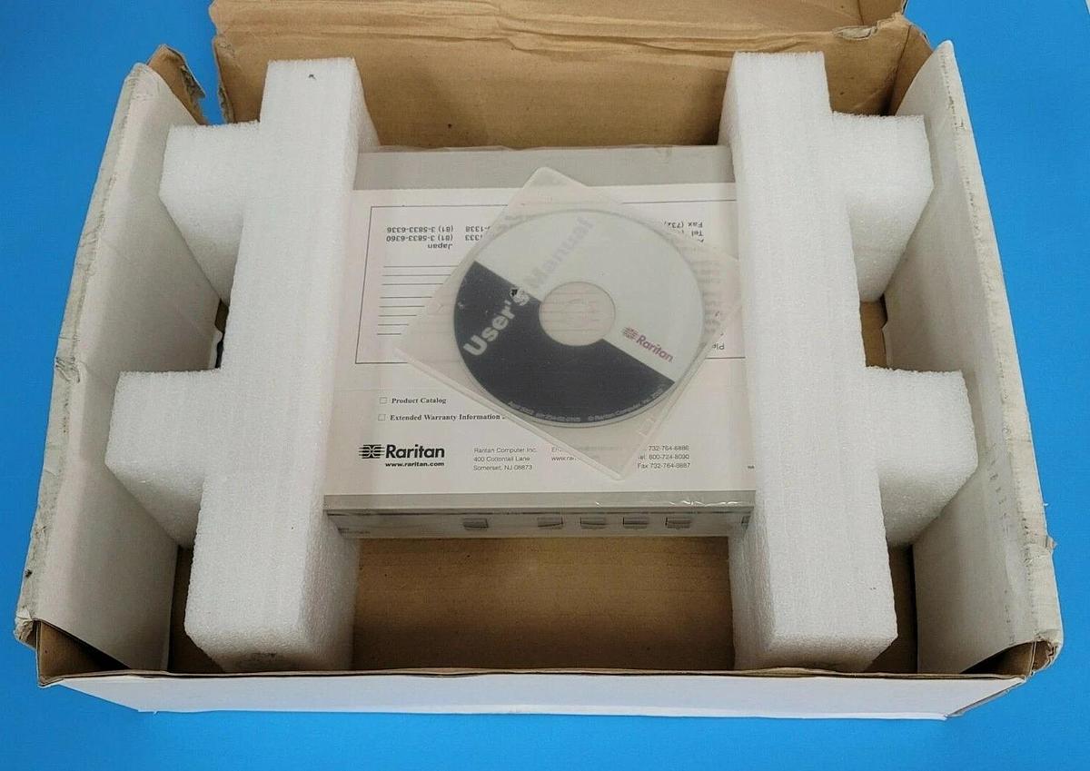 Used NIB RARITAN CS4 COMPUSWITCH 4-PORT 6V 600mA