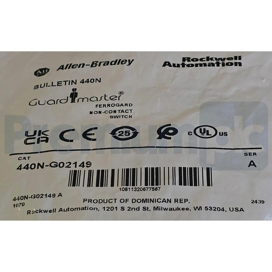 ALLEN BRADLEY 440N-G02149 /A Guardmaster FERROGARD GD2-FRS21DC N-C SWITCH NSFS