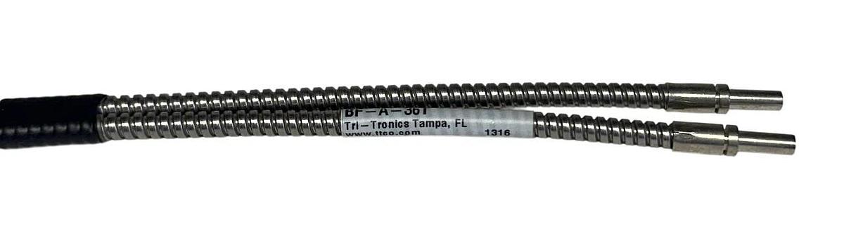 Used TRI-TRONICS BF-A-36T / BFA36T BIFURCATED GLASS FIBER OPTIC LIGHT GUIDE 36'' USNP