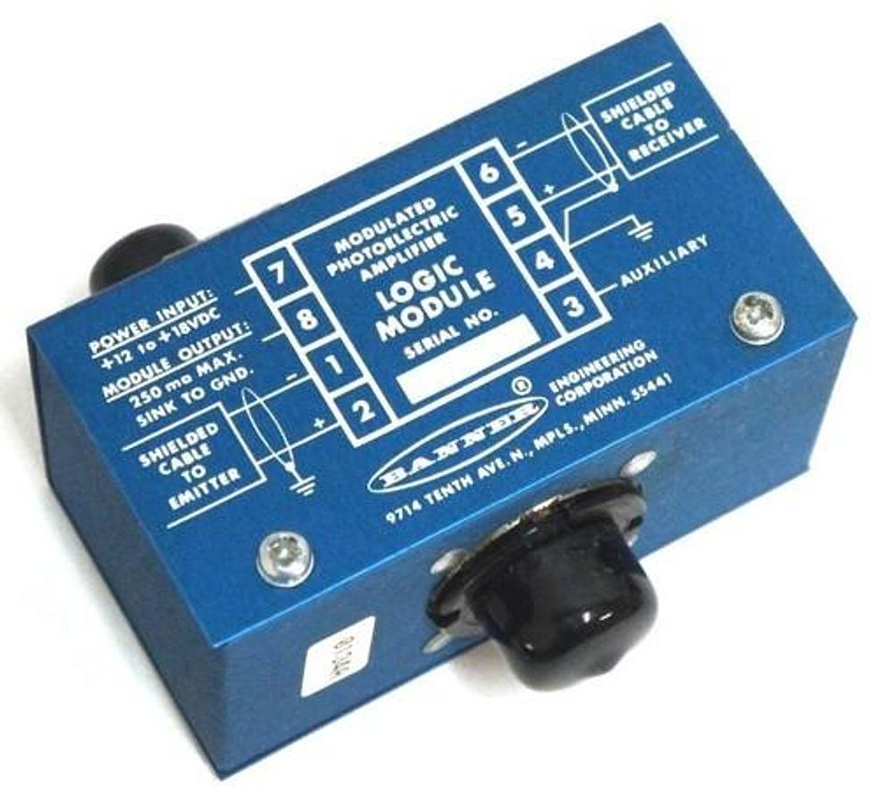 Used BANNER ENGINEERING MB3-4 PHOTOELECTRIC AMPLIFIER LOGIC MODULE MB34