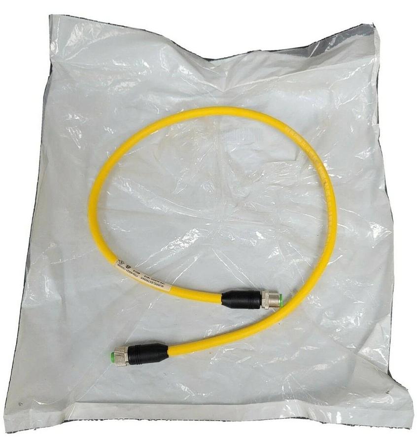 Used NEW MURR ELEKTRONIX 7700-40021-1500060 M12 MALE 0° / M12 FEMALE 0° CORDSET