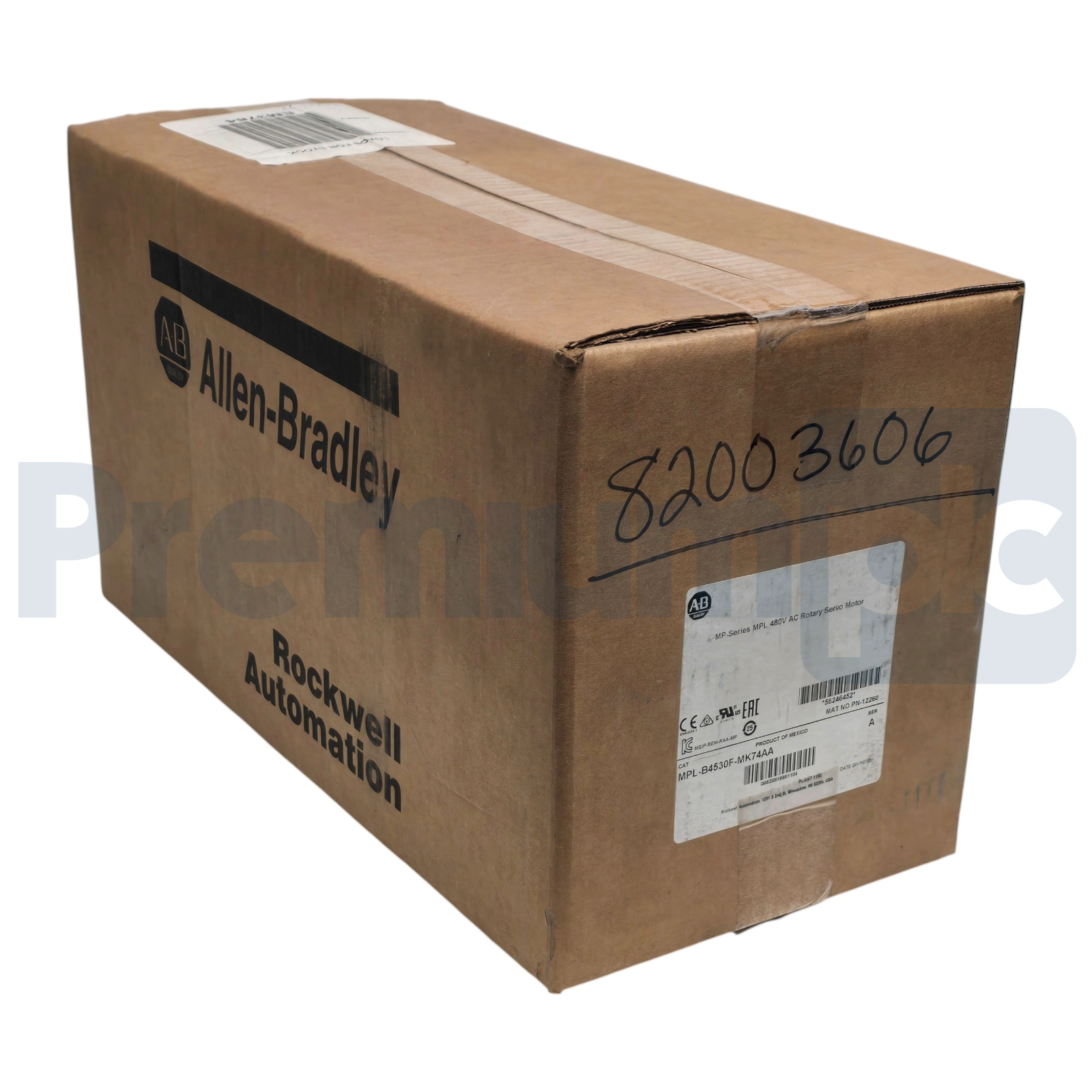 Used Allen Bradley MPL-B4530F-MK74AA /A Servo Motor 460V 3000RPM Keyless w/Brake NSMP