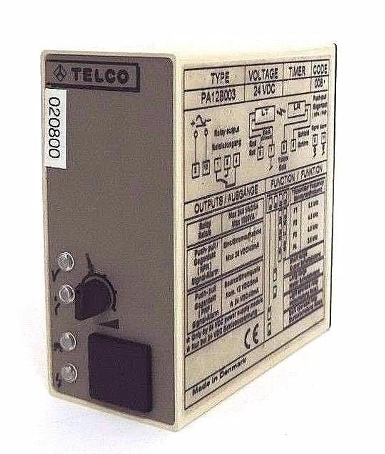 Used TELCO PA12B003 OPTO AMPLIFIER SYMBOLIC 24VDC, PA-12-B-003