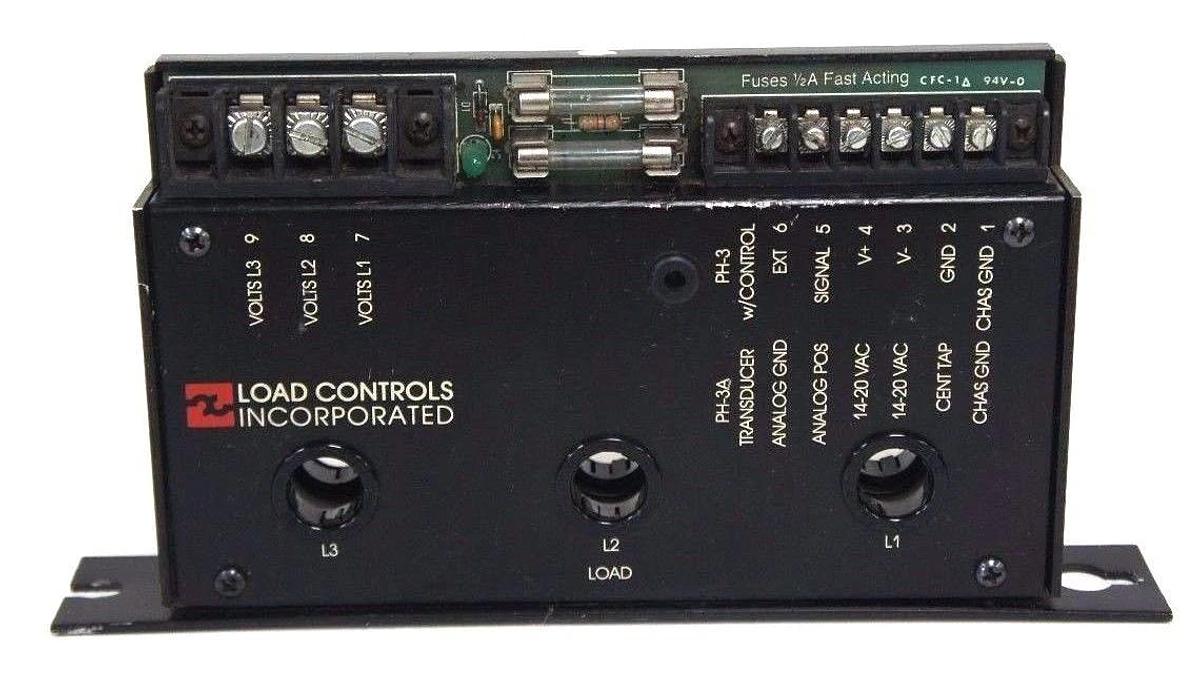 Used LOAD CONTROLS INC PH-3A-R POWER CELL 460V 30A 0-10V PH3AR
