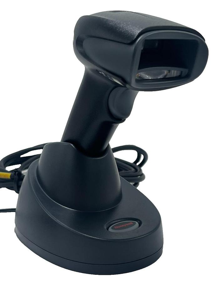 Used HONEYWELL Xenon 1902GSR-2 Wireless 2D Barcode Scanner Kit w/ Cradle, USB Cable,