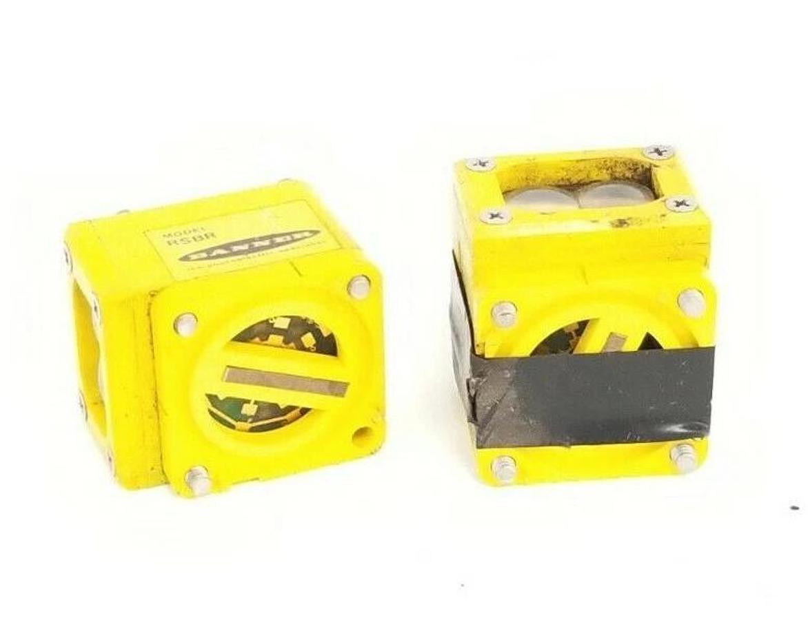 Used LOT OF 2 BANNER RSBR MAXI-BEAM RECEIVERS 25604, RANGE: 90M