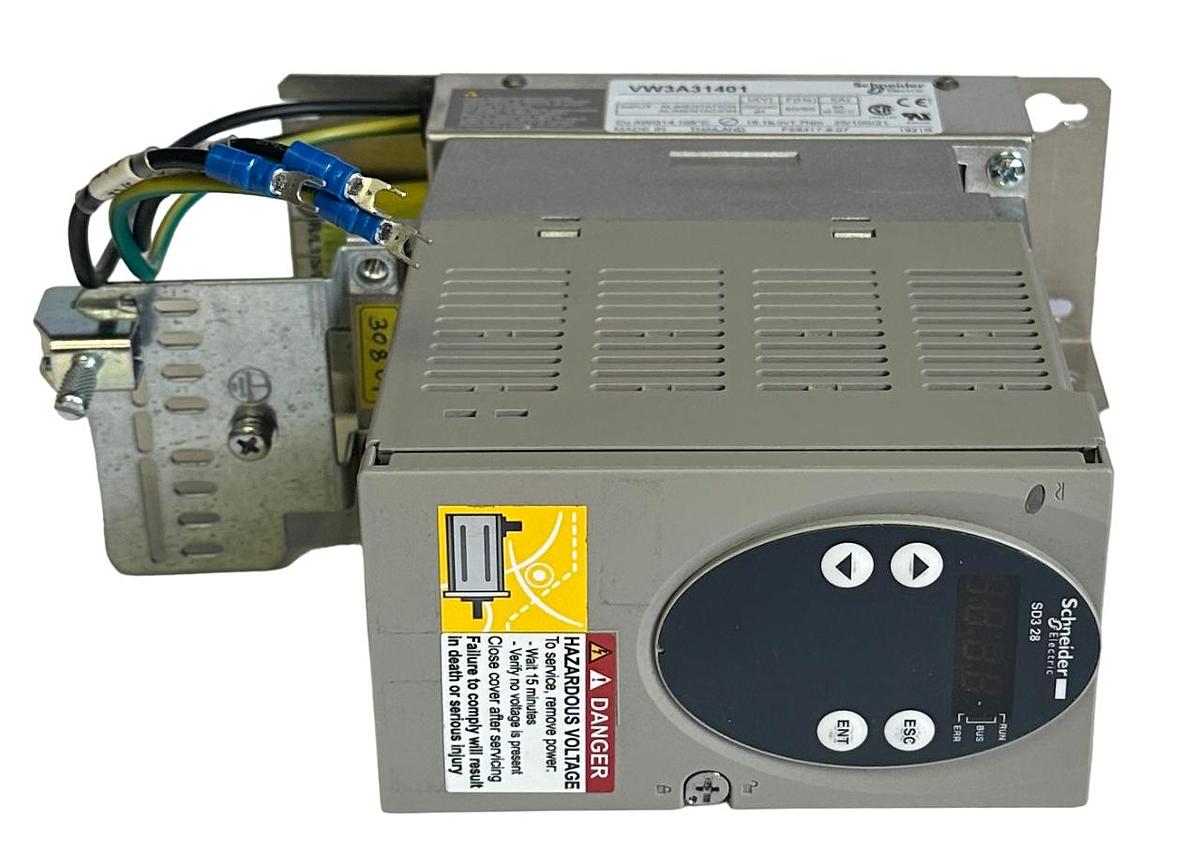 Used SCHNEIDER ELECTRIC SD328AU25S2 STEPPER MOTOR DRIVE SD3 28 115/230VAC W/ FILTER