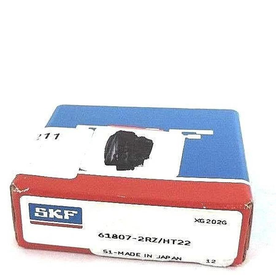 Used NIB SKF 61807-2RZ-HT22 BEARING THIN SECTION BALL DEEP GROOVE 618072RZ, 618072RZH