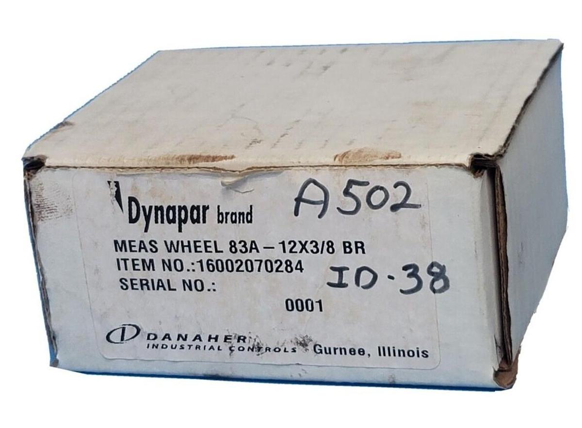 Used NIB DYNAPAR 83A-12X3/8 BR MEAS WHEEL