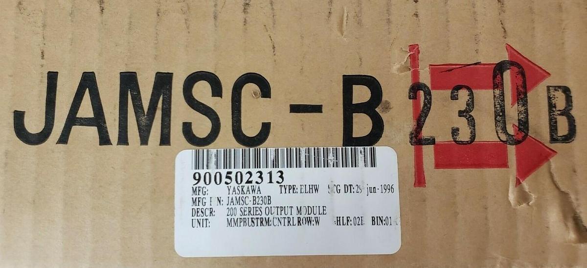 Used YASKAWA ELECTRIC JAMSC-B230B OUTPUT MODULE MEMOCON-SC 184 100VAC (REPAIRED)