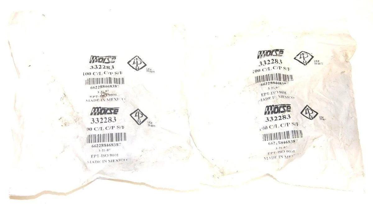 Used LOT OF 2 NEW MORSE 100 C/L C/P S/F CONNECTING LINKS, 332283, 100CLCPSF