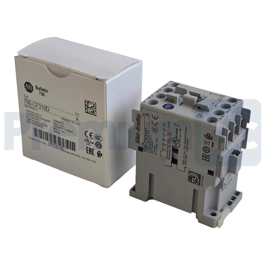 Allen-Bradley 700-CF310D /A Control Relay 3 N.O. 1 N.C. 110/120V AC Coil NSMP