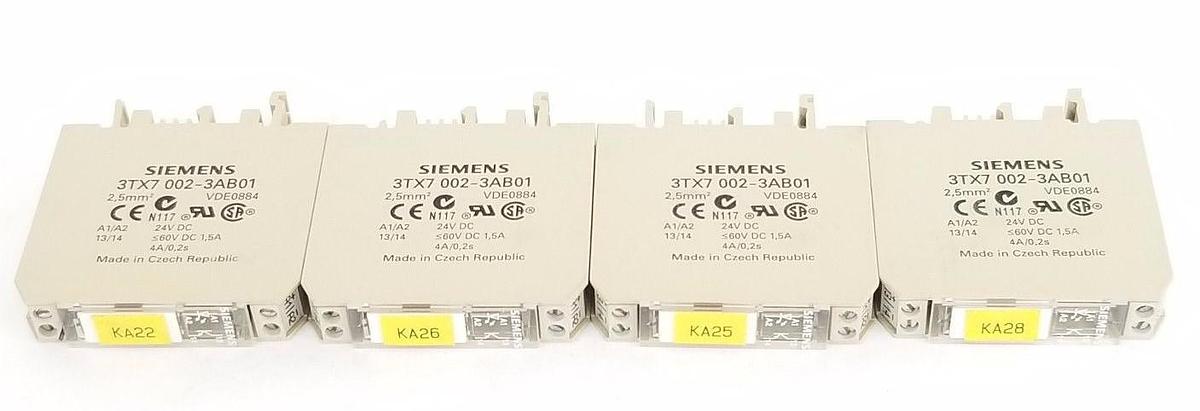 Used LOT OF 4 SIEMENS 3TX70023AB01 OUTPUT INTERFACE MODULES 3TX7002-3AB01