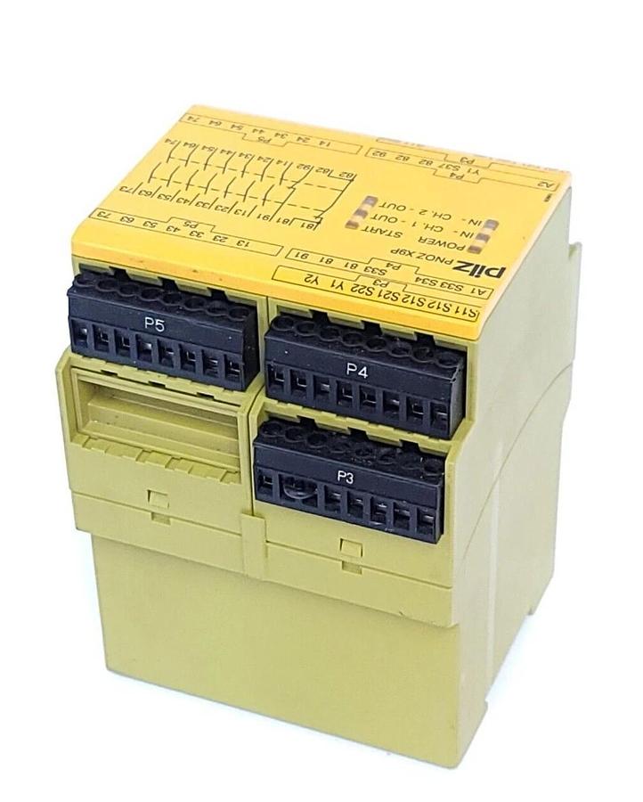 Used PILZ PNOZ X9P 24VDC 7n/o 2n/c 2so SAFETY RELAY 777609 PNOZX9P