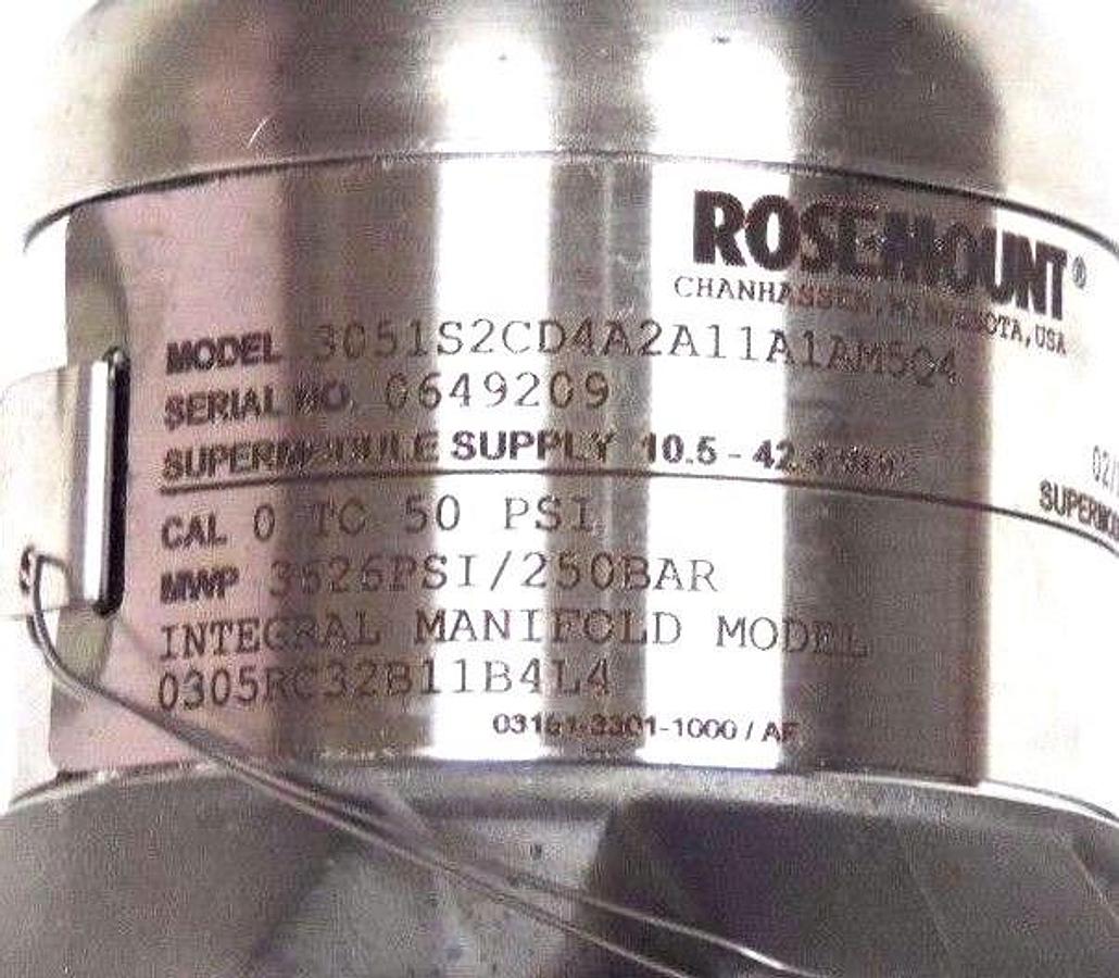Used NIB EMERSON ROSEMOUNT 3051S2CD4A2A11A1AM5Q4 SUPERMODULE TRANSMITTER 300S1AAM5