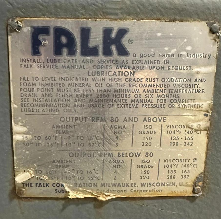 Refurbished REPAIRED FALK 2040FC3A-69.99 / 2040FC3A6999 UltraMax GEAR DRIVE 69.99:1 RATIO