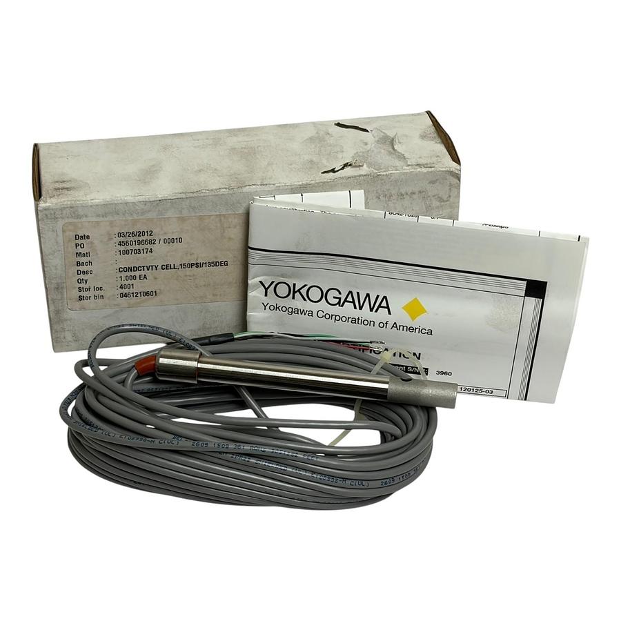 Used Yokogawa R/SC42-SP36/R/10 Conductivity Sensor Cell CS51-.02-PT1000-33'-12MM New