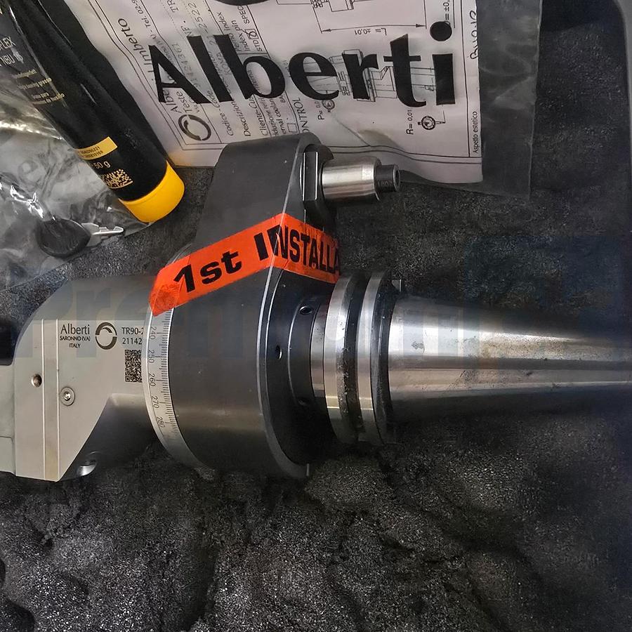 Alberti ER-AX25 T90 | TR90cn 2.5 CAT40 I=65 PL=25 CNC Right Angle Milling Head