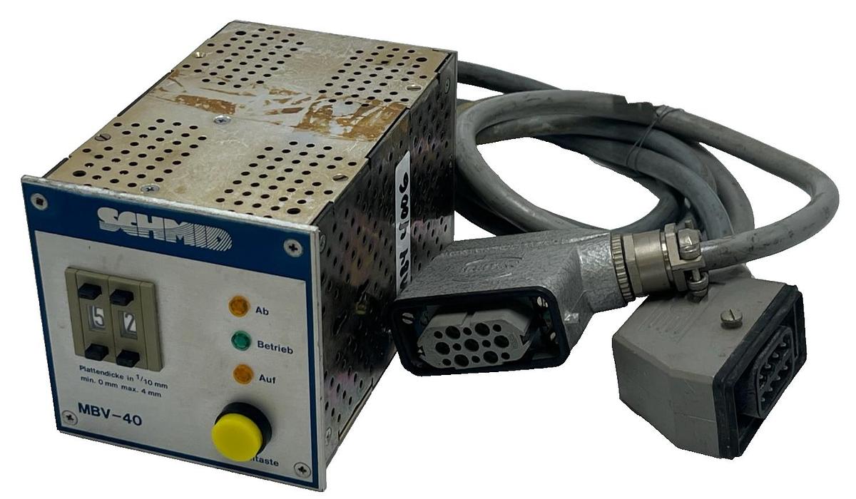 Used Schmid Autronic MBV-40 Control Unit 220V 3-Plug Handheld Device MBV40