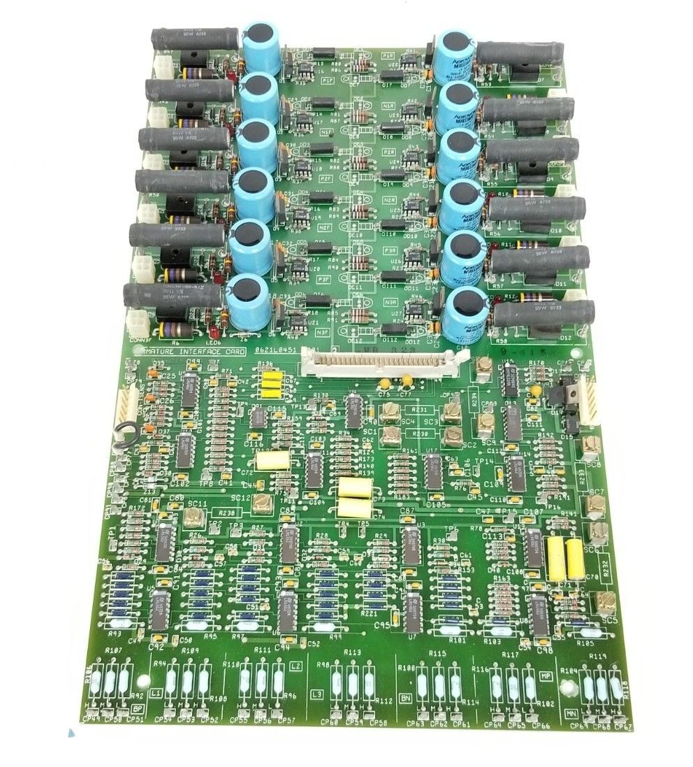 Used GENERAL ELECTRIC 0621L0451-G001 ARMATURE INTERFACE CARD 0166C7846DA-1 (REPAIRED)