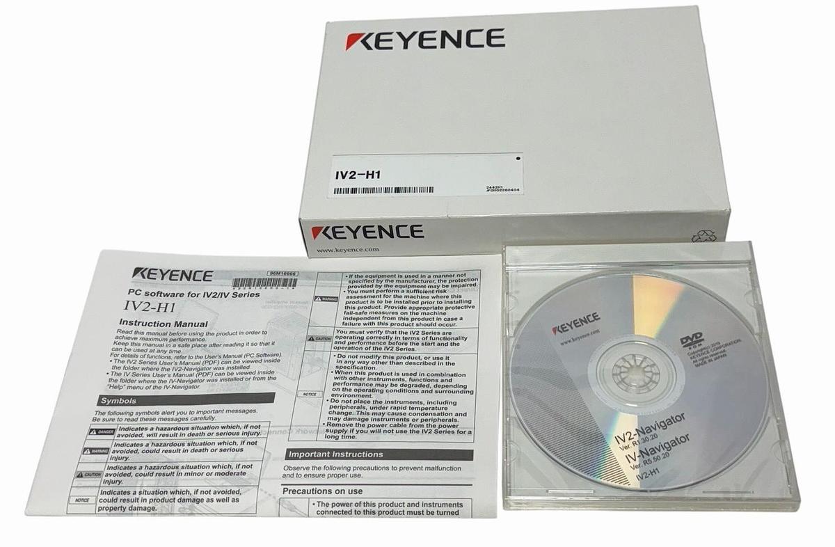 Used NIB KEYENCE IV2-H1 VISION SYSTEM CONTROL SOFTWARE IV2H1