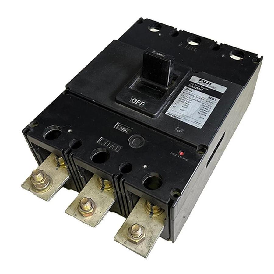 Used FUJI ELECTRIC SA403H FUJI AUTO BREAKER 3P 300A AC660V DC250V *MISSING HARDWARE
