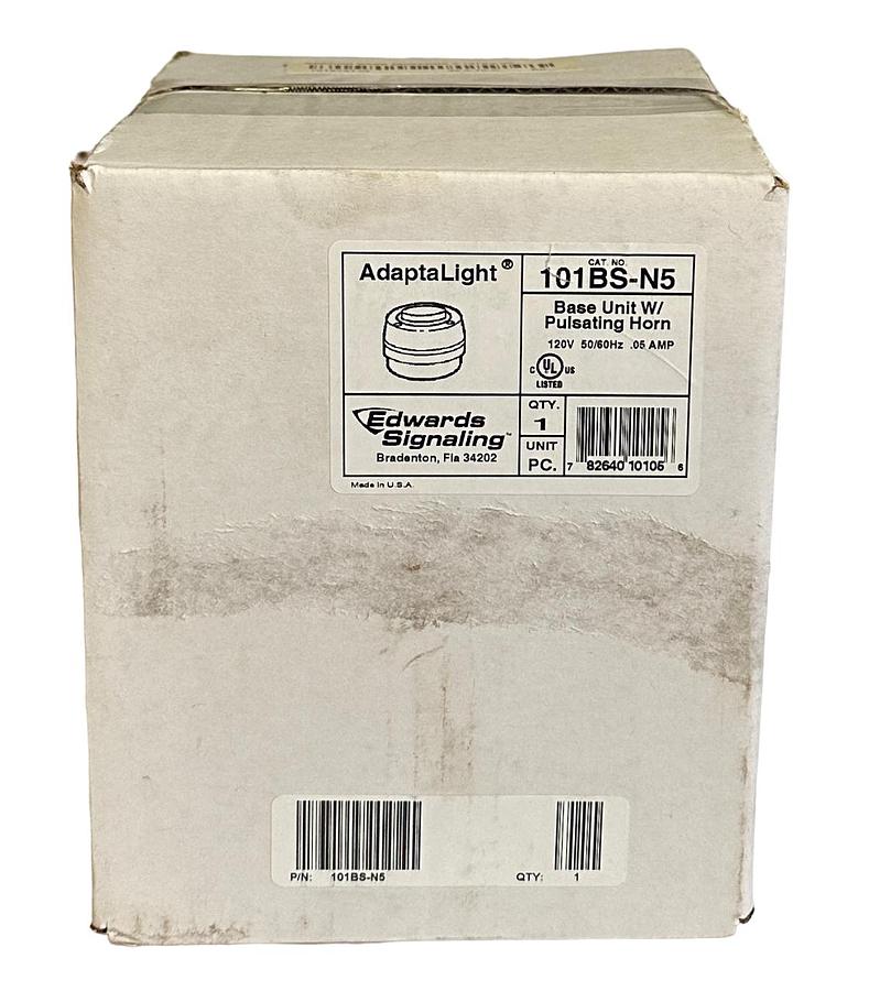 NEW SEALED EDWARDS SIGNALING 101BS-N5 / 101BSN5 BASE UNIT W/ PULSATING HORN 120V