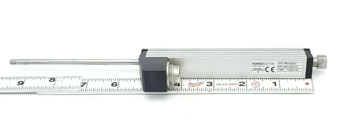 Used NIB NOVOTECHNIK TRS-0075 LINEAR POSITION SENSOR ART. NO. 023273 F. NR. 113541/A
