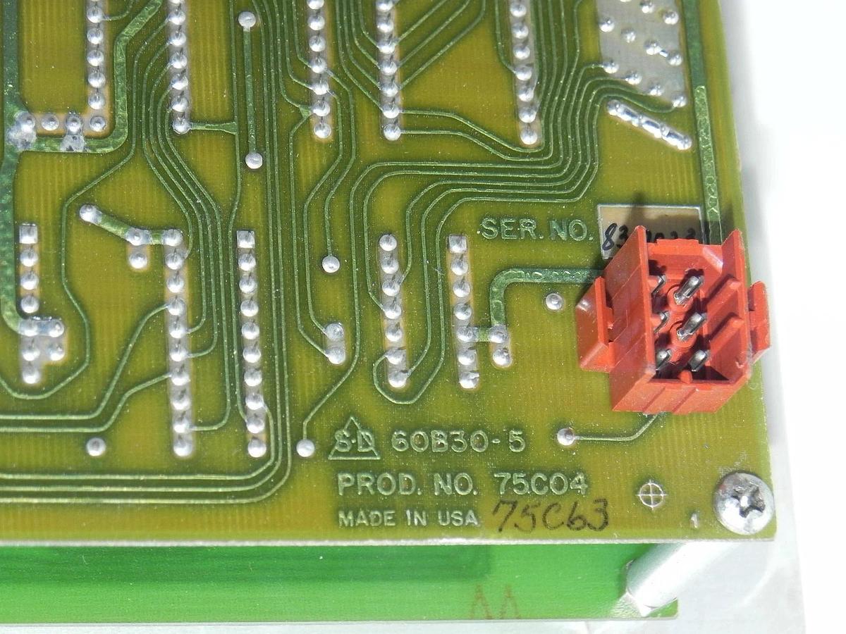 Used UTICOR DATA ENTRY PANEL 75C04 60B30-5, 75C02 60B28-2