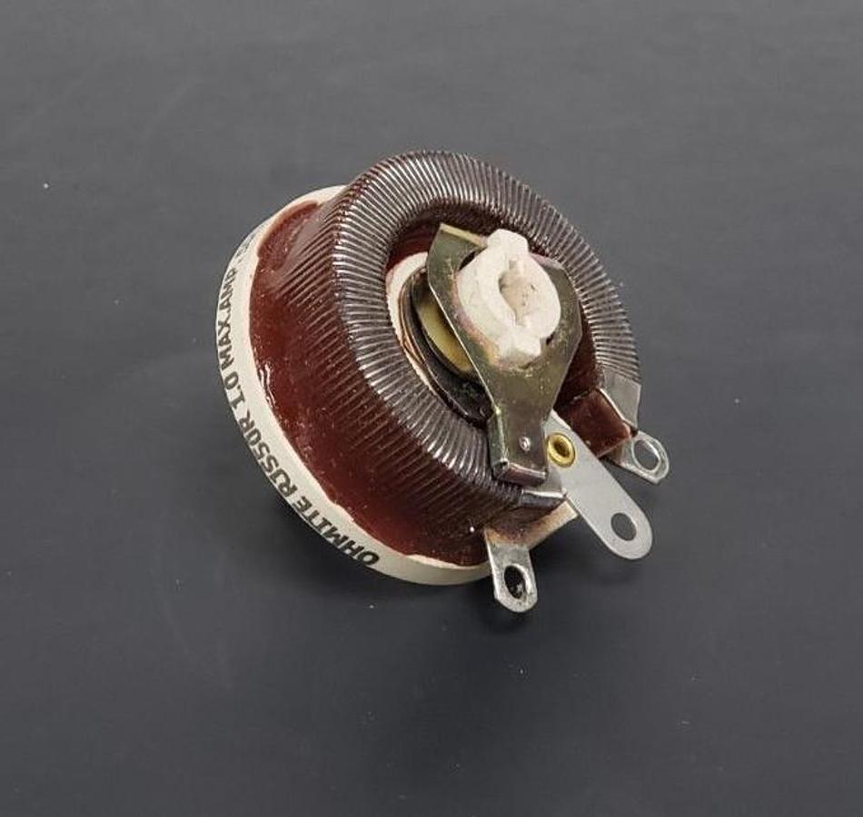 Used NEW OHMITE RJS50R RHEOSTAT POTENTIOMETER 1.0 MAX AMP 0.5 OHM SERIES RES RE-19607