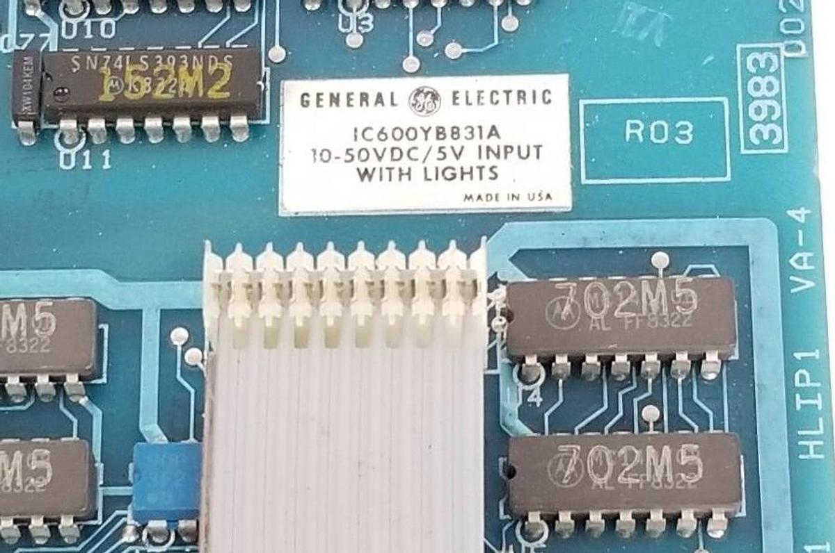 Used GE FANUC IC600YB831A INPUT MODULE 10-50VDC SERIES SIX 44A717558-G01
