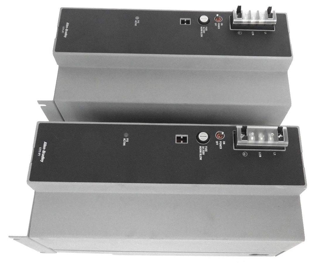 Used LOT OF 2 ALLEN BRADLEY 1771-P7 D POWER SUPPLIES 120/220V SER. D REV. A02