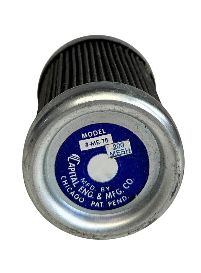 Used CAPITOL ENGINEERING & MFG 8-ME-75 / 8ME75 SUCTION STRAINER 200 MESH NSNP