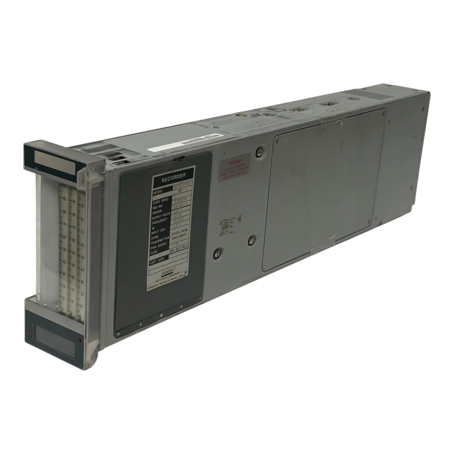 Used Foxboro E27R-S3RA6 3-Pen Chart Recorder 120V 1-5V Input