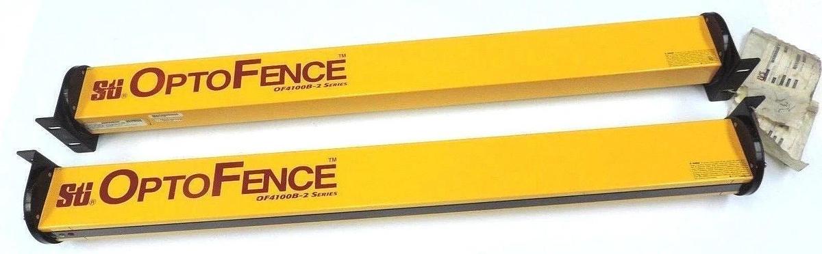 Used SET OF STI OF4136B-2 LIGHT CURTAINS OPTOFENCE OF4100B-2 SERIES OF4136B2, 36''