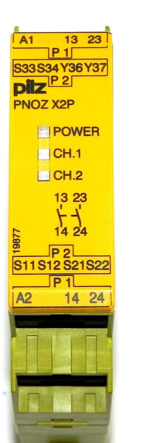 Used PILZ PNOZ X2P 24VACDC 2n/o SAFETY RELAY PNOZ X2P, ID NO. : 777303