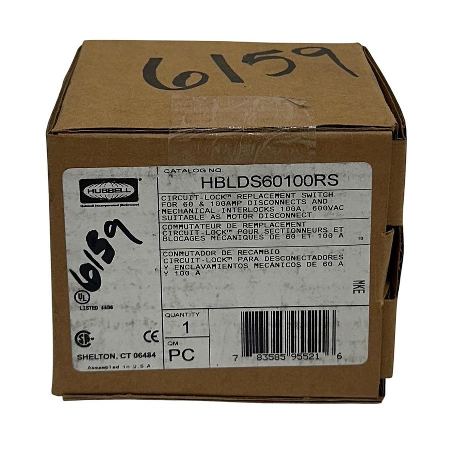 Used HUBBELL HBLDS60100RS CIRCUIT-LOCK REPLACEMENT SWITCH 60/100A 600VAC OEM NSMP