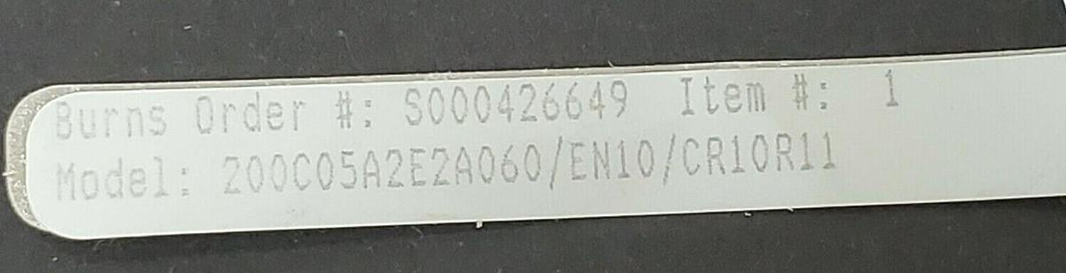 Used NEW BURNS 200C05A2E2A060/EN10/CR10R11 TEMPERATURE SENSOR 3/4" X 1/2"