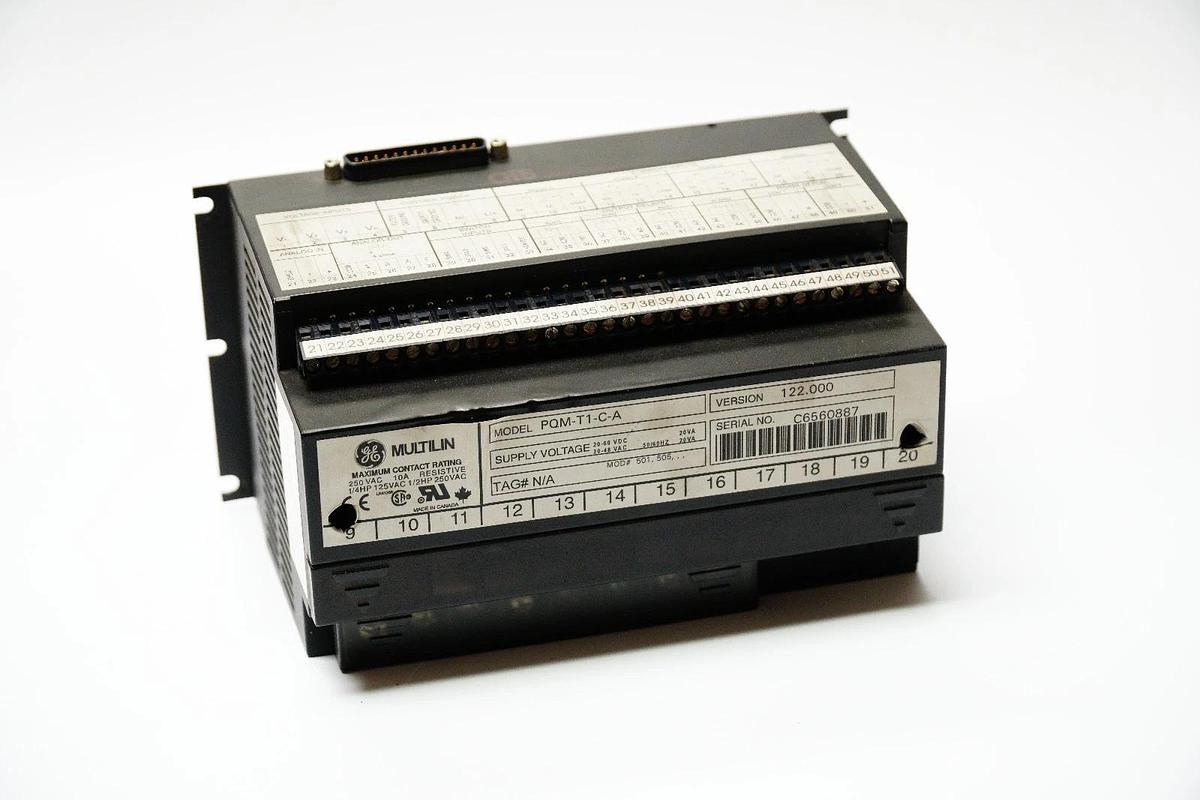 Refurbished REPAIRED GE MULTILIN PQM-T1-C-A VER. 122.000 POWER QUALITY METER PMQT1CA