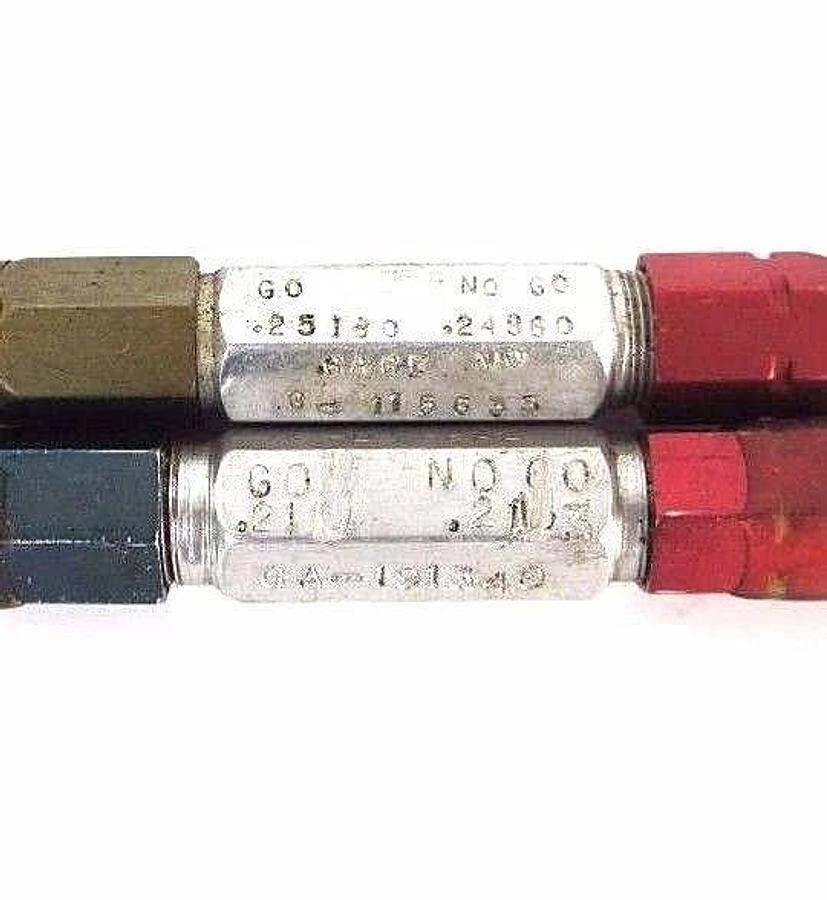 Used LOT OF 9 PLUG GAGES SOUTHERN GAGE, SIZE CONTROL, GLASTONBURY, MERCURY, DU WELL