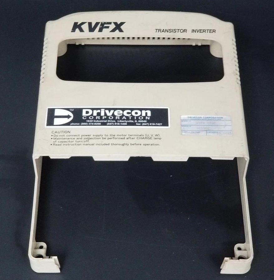 Used DRIVECON KVFX-475-E TRANSISTOR INVERTER DRIVE KVFX475E (COVER ONLY)