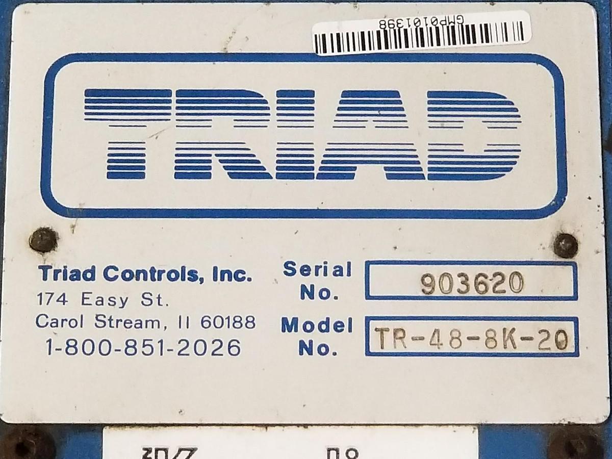 Used TRIAD CONTROLS TR-48-8K-20 LIGHT CURTAIN 48'' TR488K20 (REPAIRED)