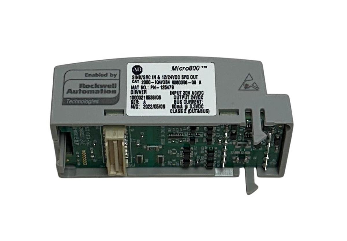 Used ALLEN BRADLEY 2080-IQ4/OB4 /A Micro800 INPUT / OUTPUT MODULE 2080-IQ4OB4 NSMP