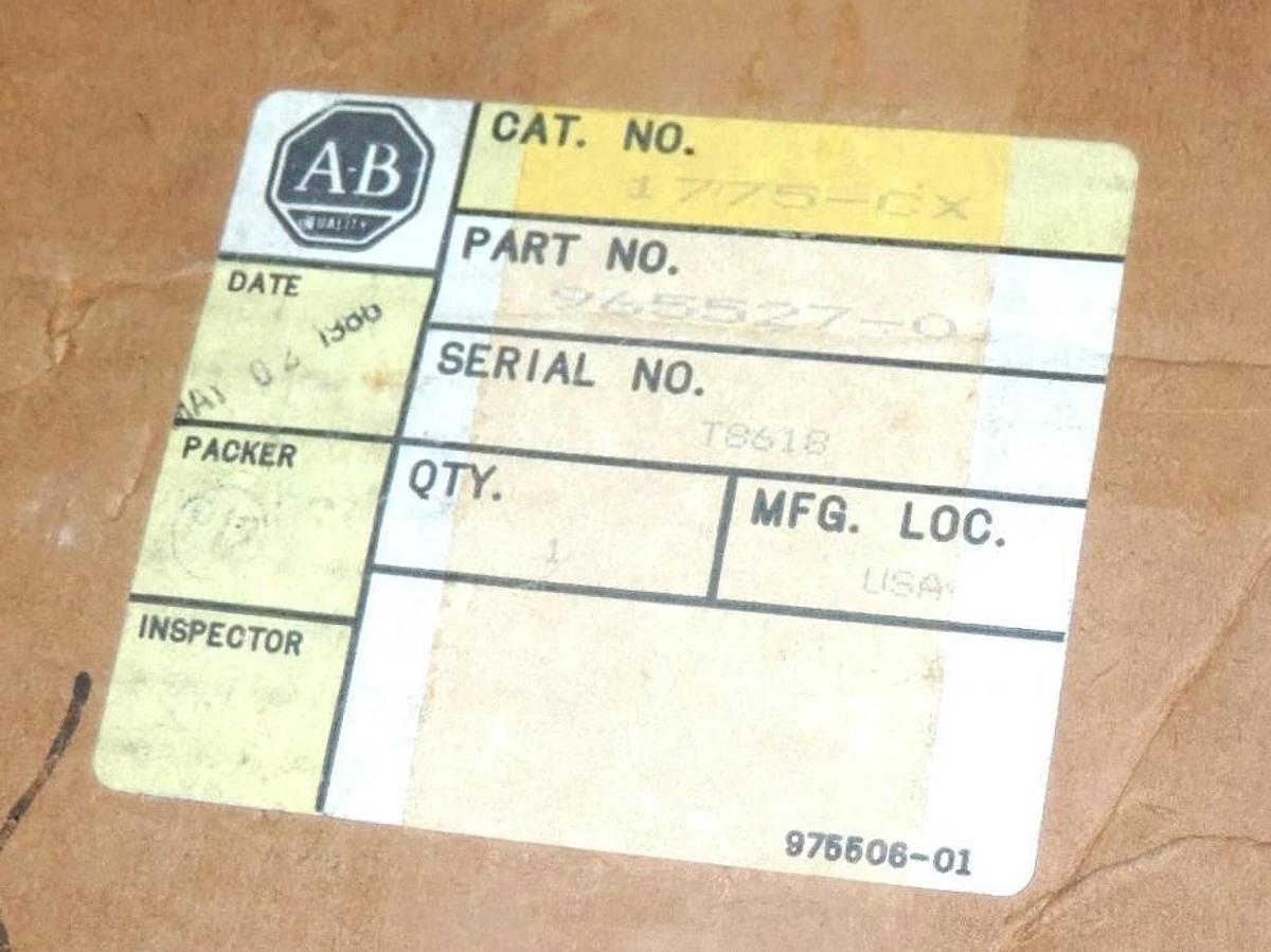 Used NIB ALLEN BRADLEY 1775-CX CHASSIS EXPANSION FOUR PIECE CABLE SET 1775CX