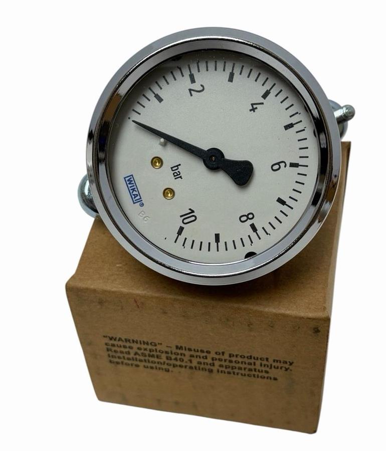 Used NIB WIKA TYPE: 111.12 2.5'' PRESSURE GAUGE P/N: 50399071 10BAR G1/4B CBM