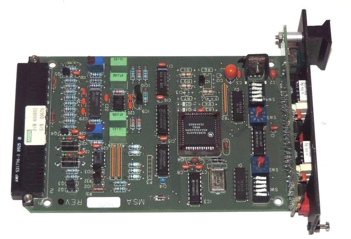 Refurbished REPAIRED MSA 490892 CONTROL MODULE 5000 SERIES REV. 0 491570