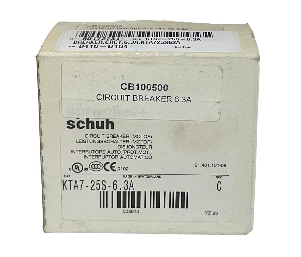 Used SPRECHER+SCHUH KTA7-25S-6.3A /C MOTOR CIRCUIT BREAKER 6.3A KTA725S63A NSMP