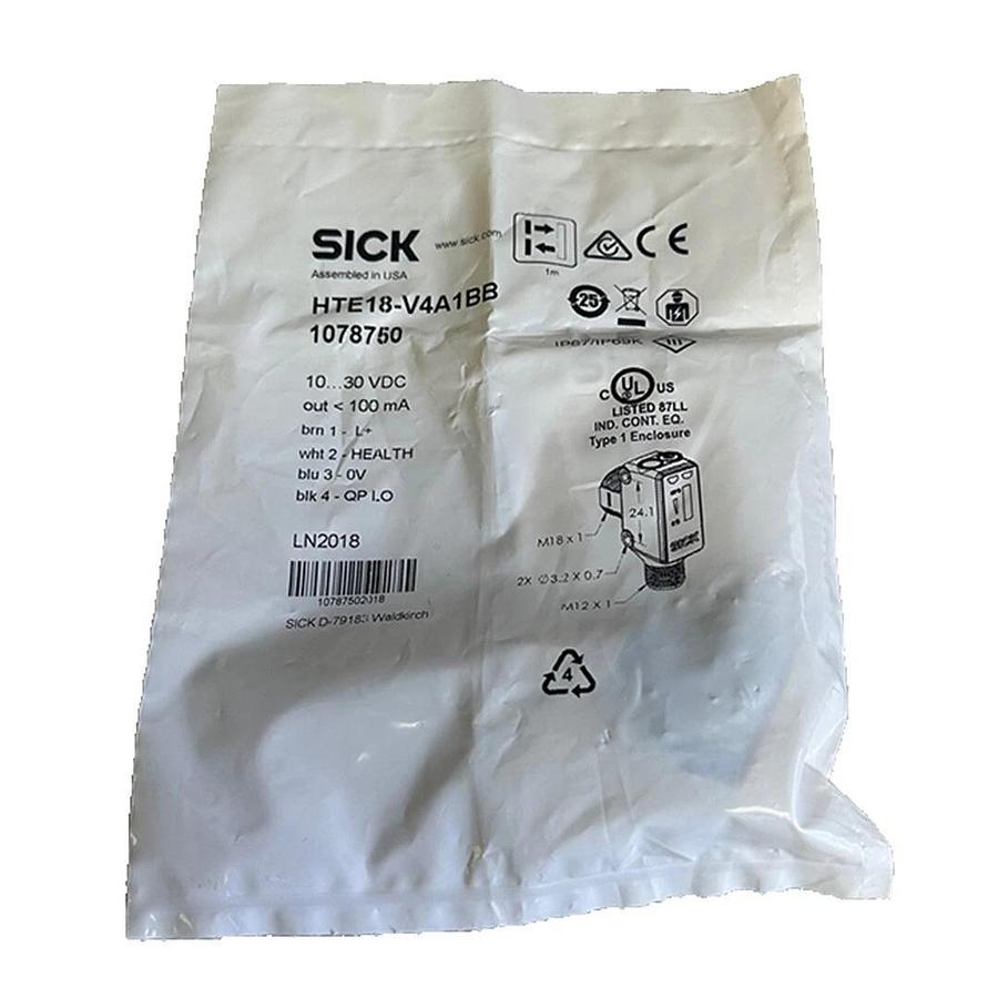 Used NEW SICK HTE18-V4A1BB / HTE18V4A1BB INFRARED SENSOR 10-30VDC 100mA 1078750