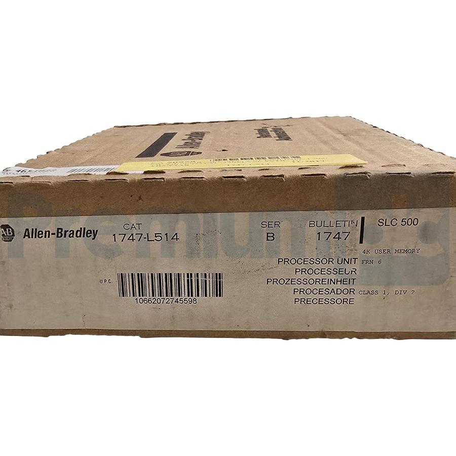 Used Allen Bradley 1747-L514 /B SLC 500 SLC 5/01 Processor Unit 4K Memory FRN. 6 NSMP