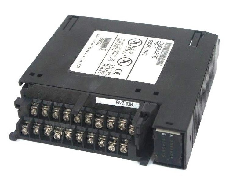 Used GE FANUC IC693MDL240E INPUT MODULE 120VAC INPUT 16PT MISSING DOOR & LENS